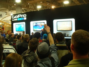 Trying to get your hands on a GoPro camera at Outdoor Retailer Winter Market 2013