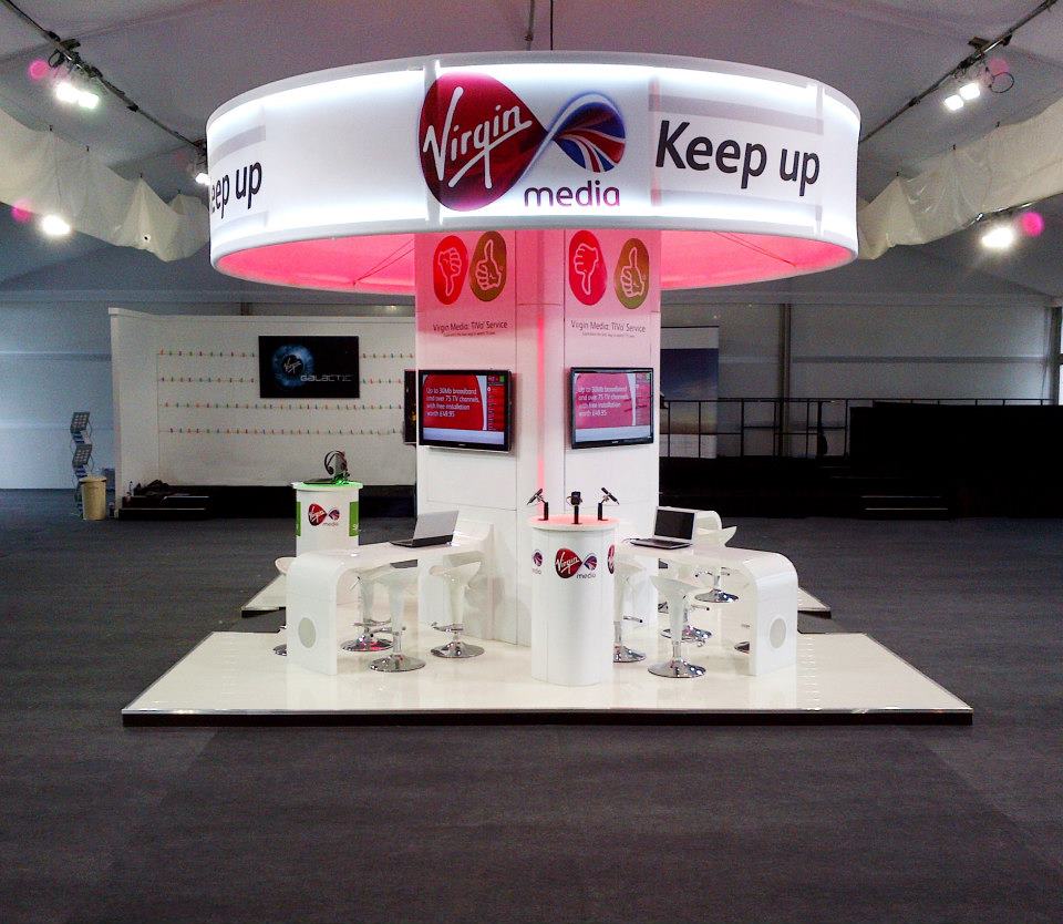 Virgin media Exhibition stand design