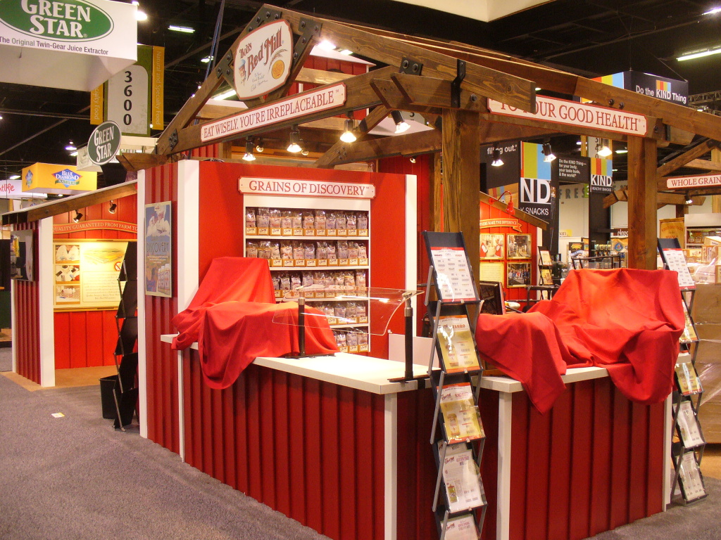 Custom tradeshow booth from Bob's Red Mill