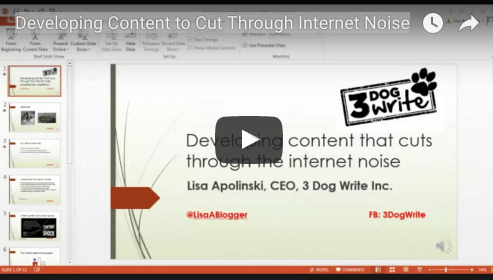 Creating content that cuts through the noise webinar replay