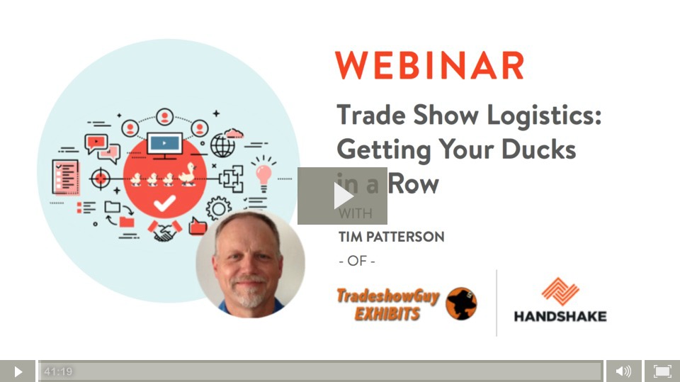 Tradeshow Logistics Webinar with handshake.com