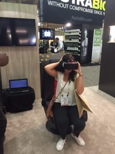 Virtual Reality experience at Expo East. Photo by Jennifer Liu of Hyland's Homeopathic.