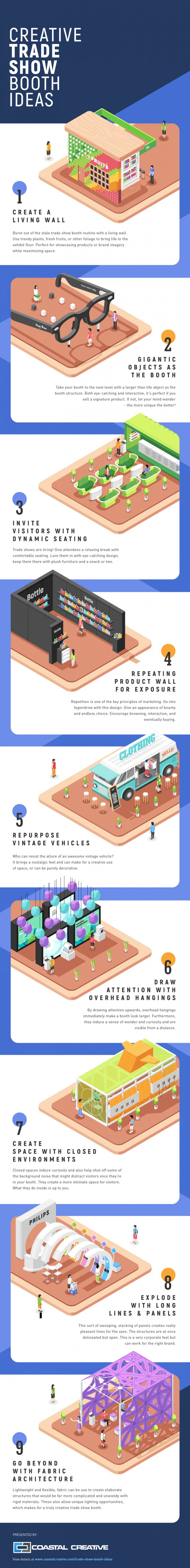 infographic - 9 creative tradeshow exhibit ideas